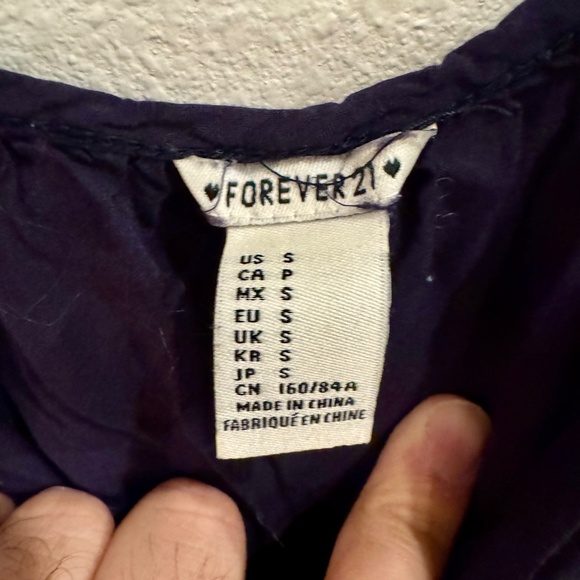 Forever 21 Tiered Navy Blue Sundress - Size Small - Picture 3 of 3